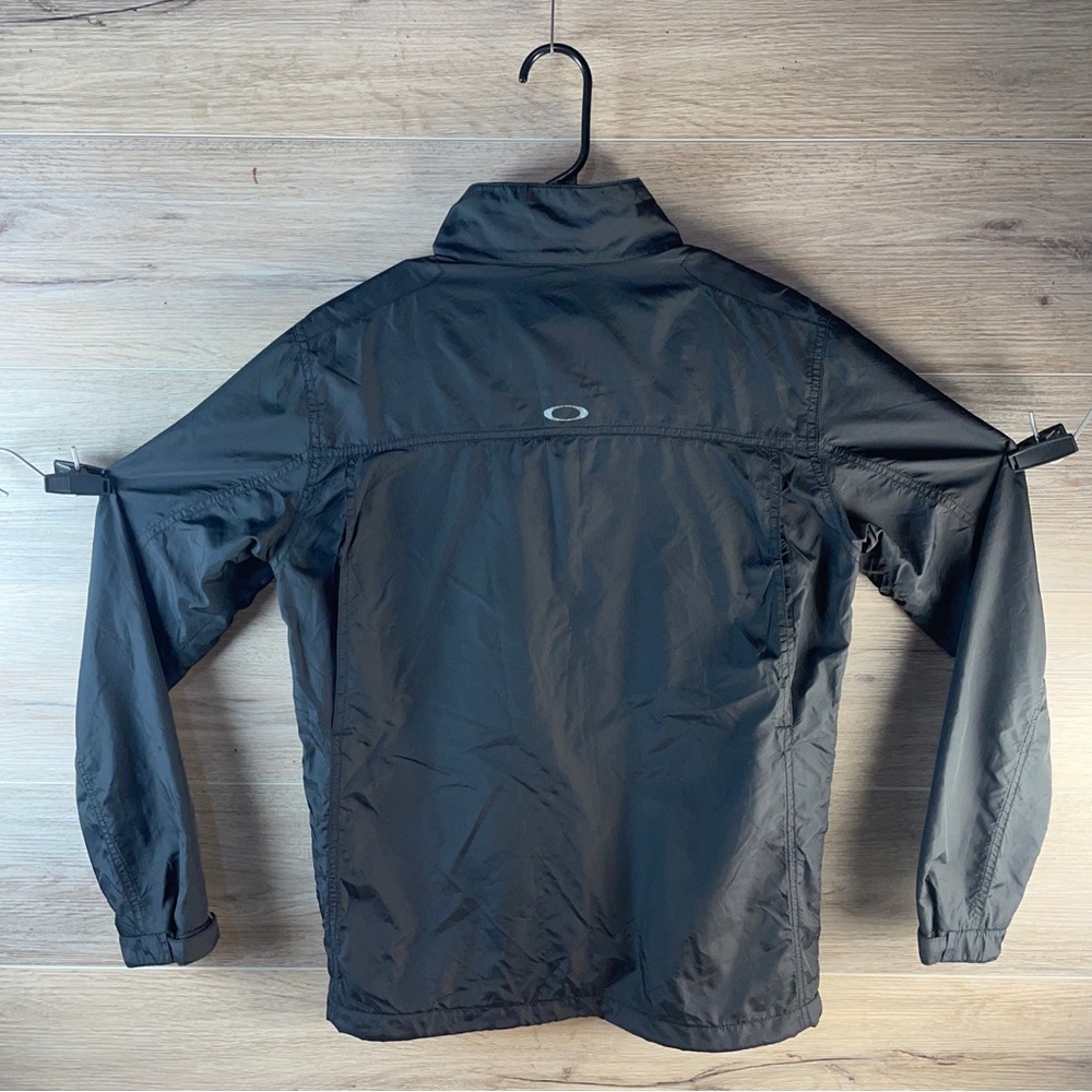 Vintage Oakley Black Windbreaker Field Jacket Mens Small Lined Utility Pockets - Picture 10 of 10